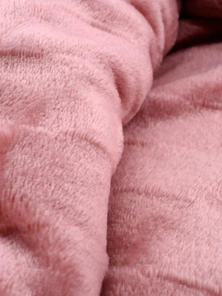 FLANNEL TRAMA DAMERO 2 PLAZAS ROSADO
