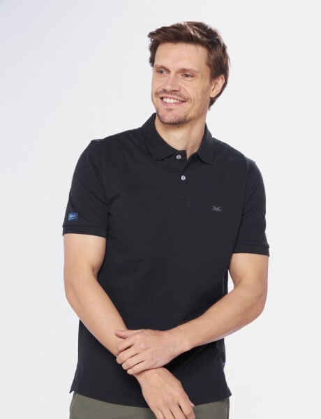 REMERA POLO LISA Negro