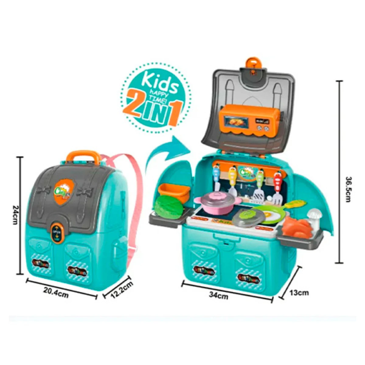 Mochila Didáctica Mesa de Chef Portátil 