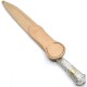 Cuchillo Hoja 20 Cm, Cabo De Plata Y Oro, Con Vaina De Cuero Cuchillo Hoja 20 Cm, Cabo De Plata Y Oro, Con Vaina De Cuero