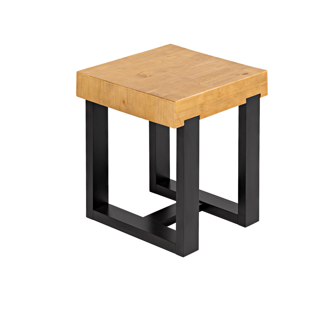 Mesa lateral - Tapa en madera maciza 