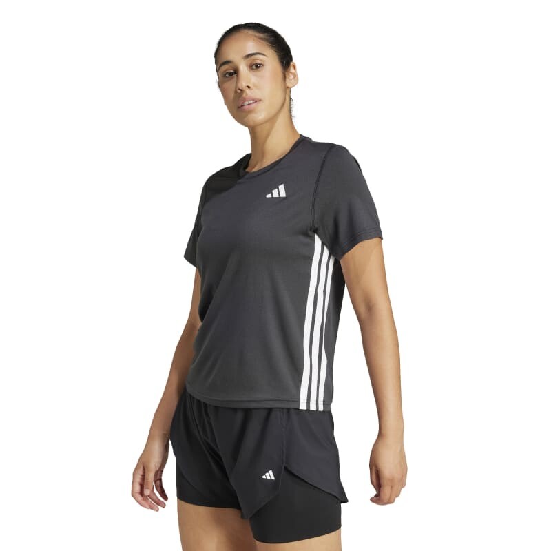 Remera Adidas Train Essentials 3 Rayas Negro