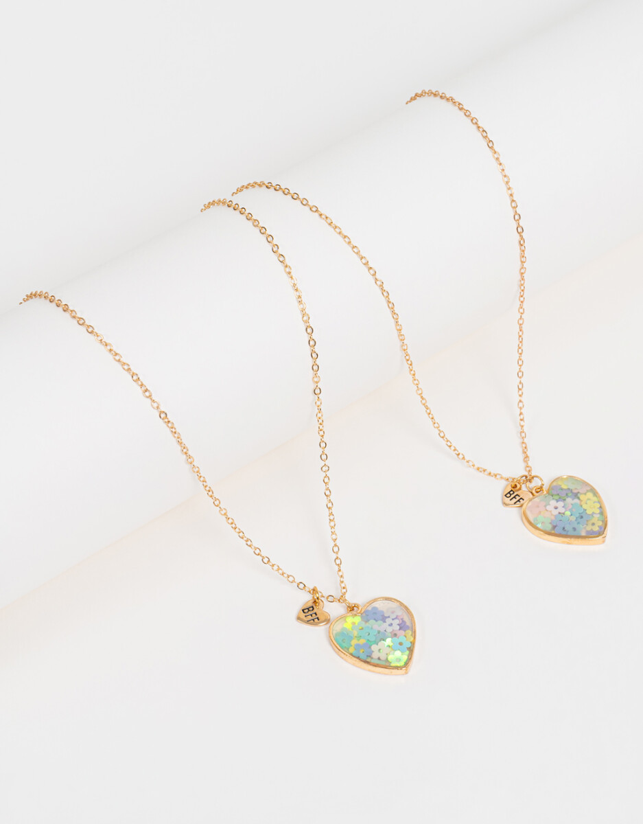Collares Infantiles Bff Con Corazón 