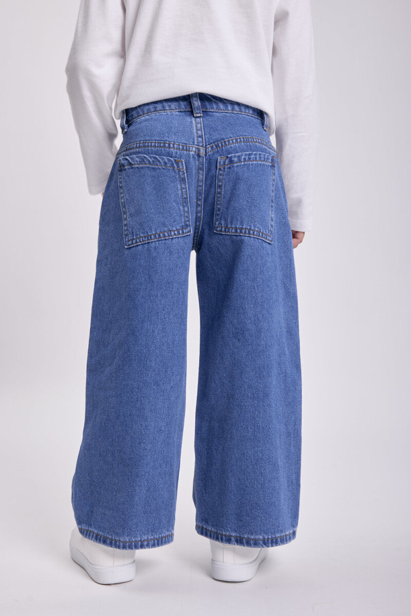 Pantalón jean pinzas Azul Claro
