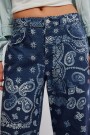 JEAN BARREL GOOD LUCK ESTAMPAD Azul