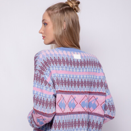 SWEATER CEREZA Celeste Cielo