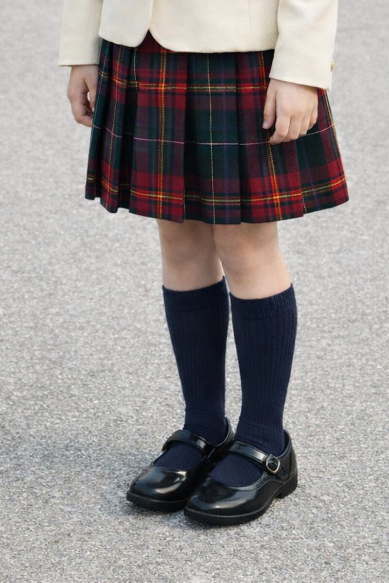 Pack x2 Media colegial - color azul 