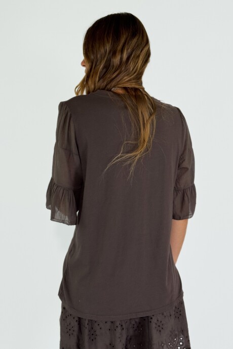 BLUSA CHIAIA Chocolate