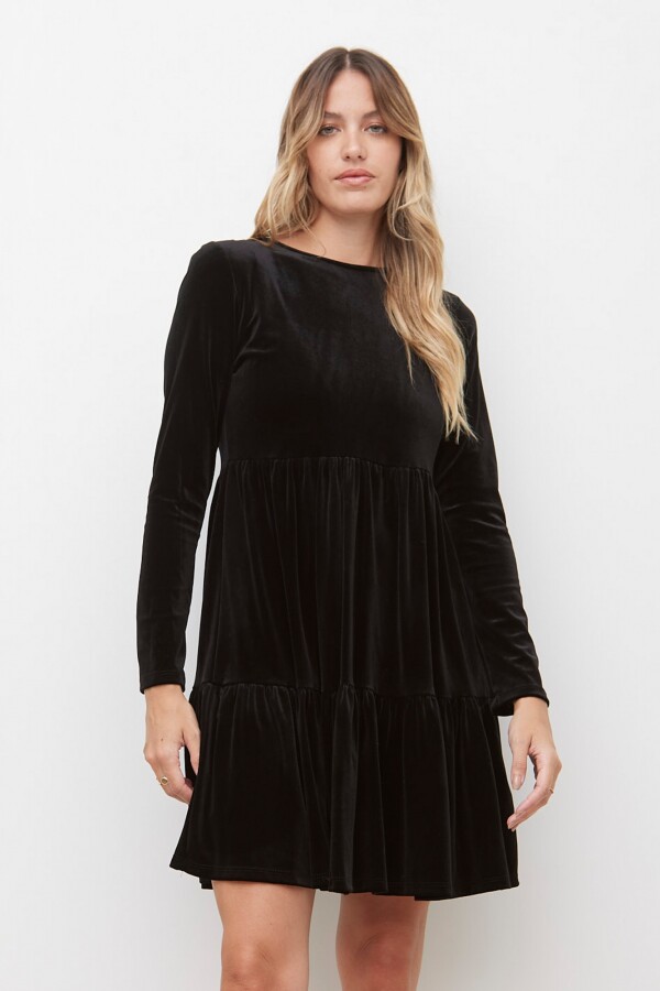 Vestido Velvet NEGRO