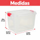 Caja organizadora 12 lts Alta TRANSPARENTE