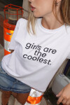 Remera girls are coolest blanco