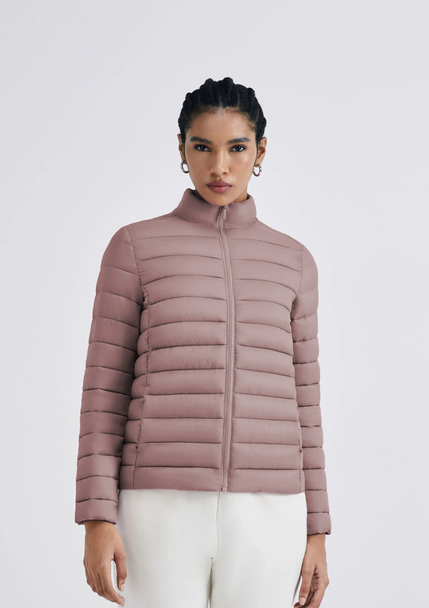 CAMPERA PUFFER CON BOLSILLOS - ROSA 