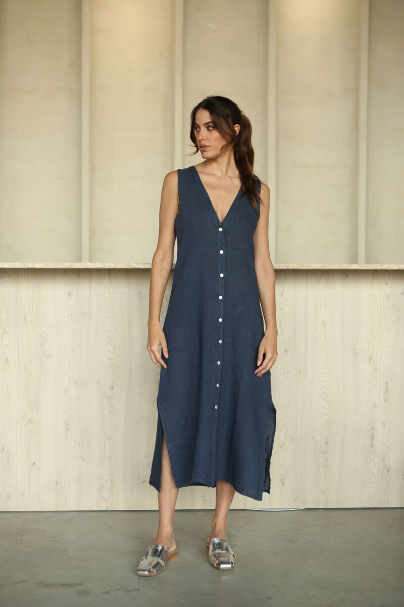 Vestido Vest - Azul Marino 