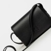 Bandolera Hana en cuero graneado Negro