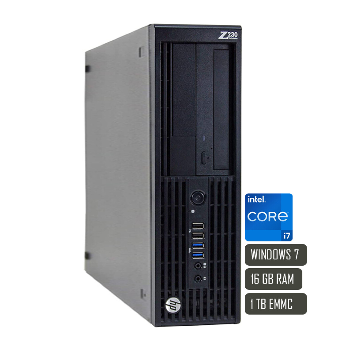 PC HP Z30 Core I7 4ta 16GB/ 1TB W7 Reac. - Unica 