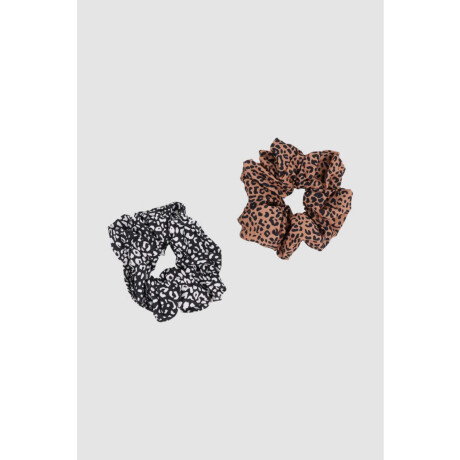 Pack x2 scrunchies animal Variante unica