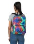 MOCHILA JANSPORT CROSS TOWN RED MULTI HIPPIE DAYS