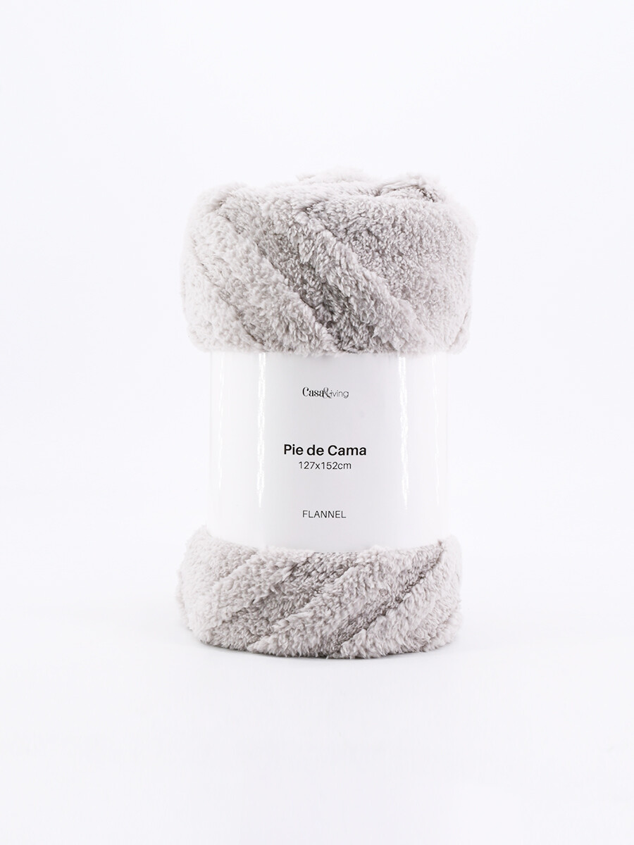 PIE DE CAMA DAMERO - GRIS 
