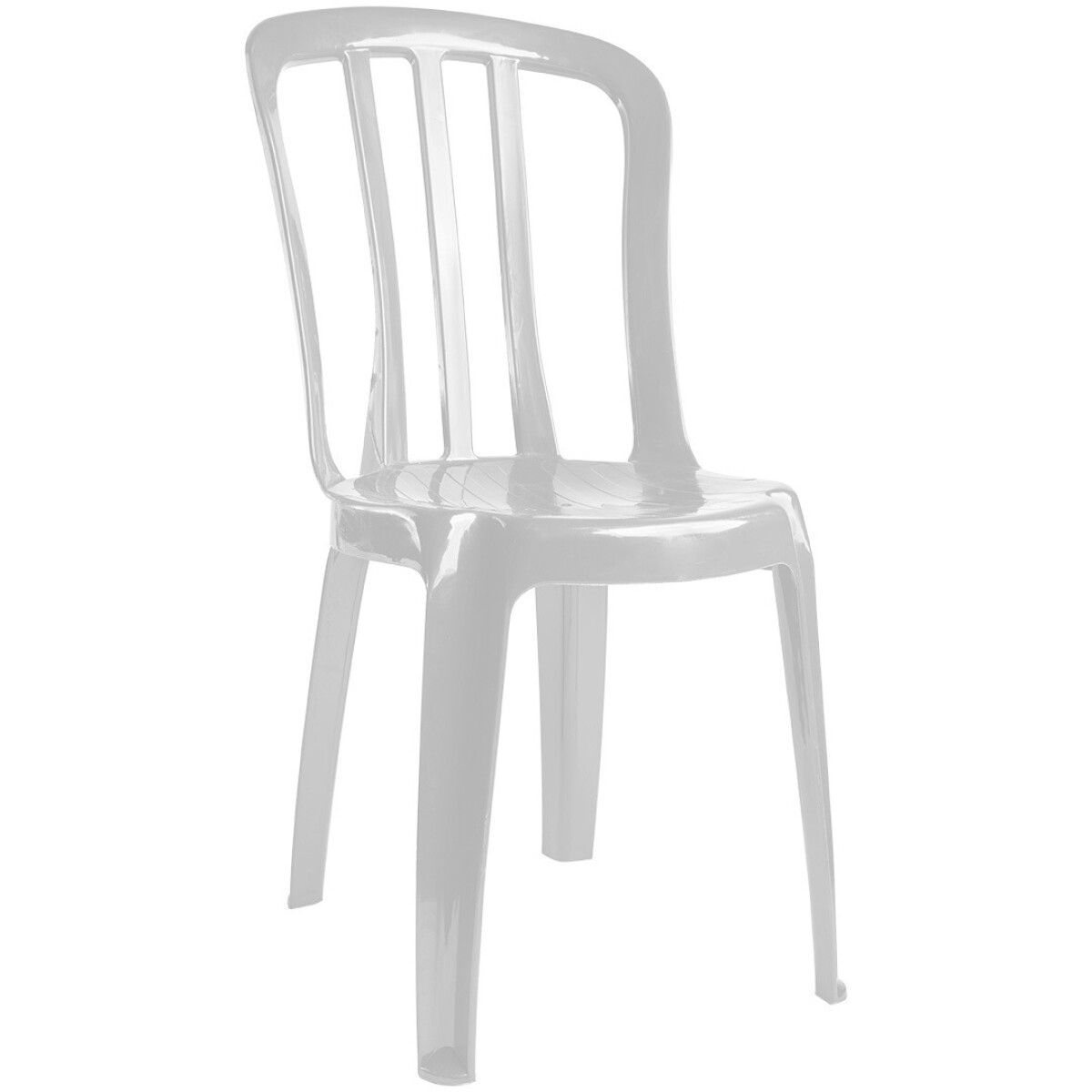 Silla de PVC sin posabrazos BLANCA 