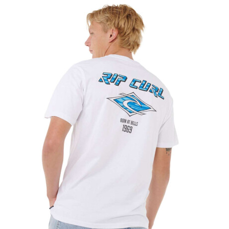 Remera Rip Curl Fade Out Icon Blanco