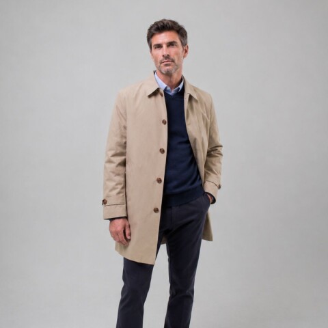 Gabardina impermeable Beige
