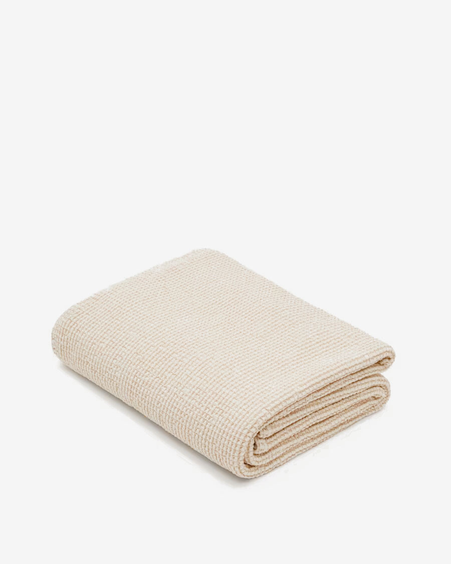 Edredón Senara 100% algodón en color beige para cama de 150/160 cm Edredón Senara 100% algodón en color beige para cama de 150/160 cm