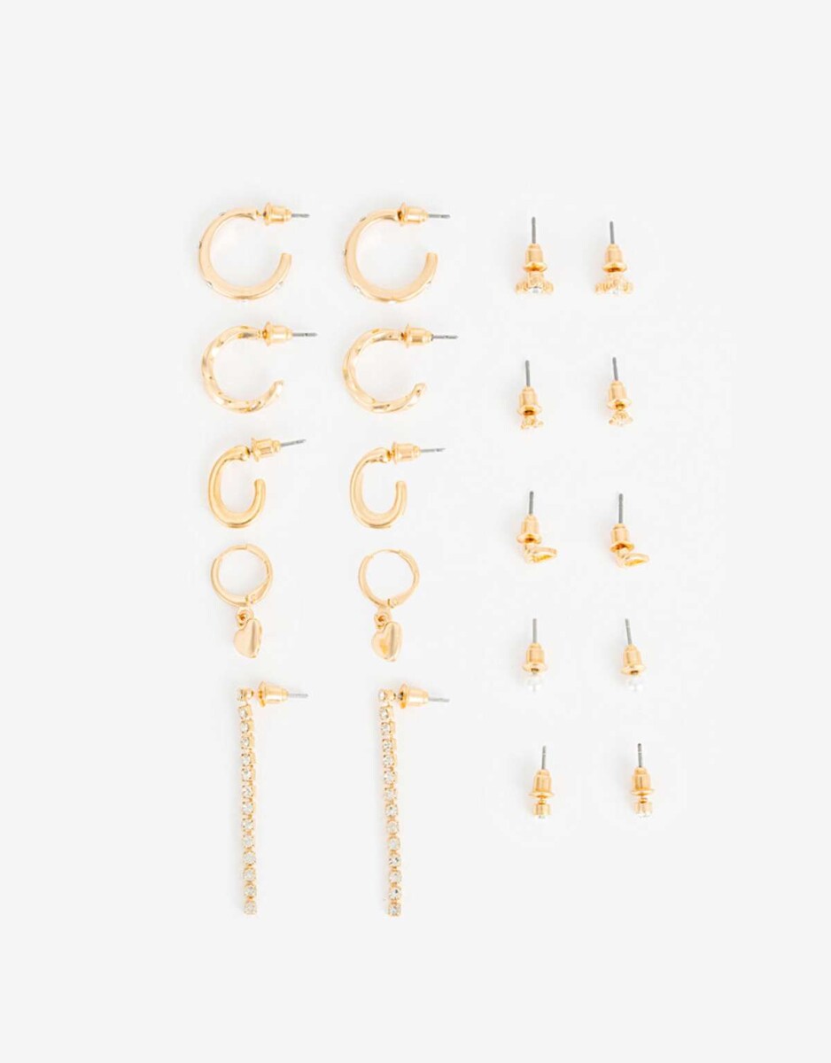 Aros Sets Metal - Dorado 