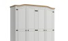 Ropero Curvo 4 Puertas Linea Mexicana Blanco Ropero Curvo 4 Puertas Linea Mexicana Blanco