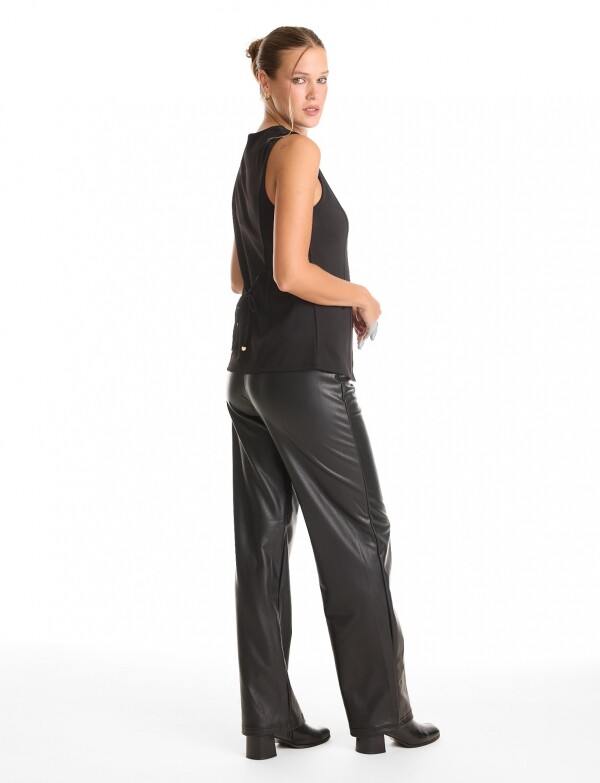 Chaleco Botones NEGRO