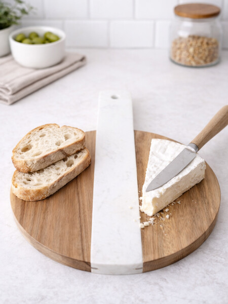 TABLA DE MADERA RESINA BLANCO