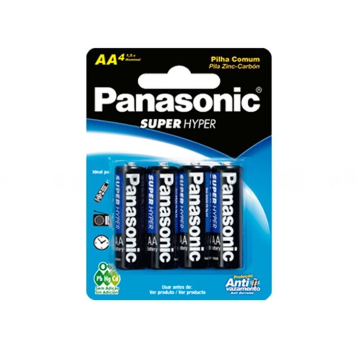 PANASONIC PILA ULTRA HYPER 2A X 4 PAQUET única