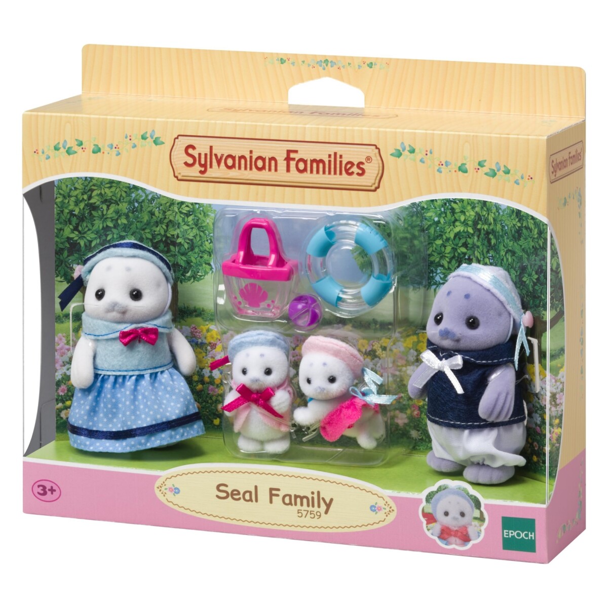 Sylvanian Families Familia Foca Accesorios Ternurines - Variante Modelo Focas 