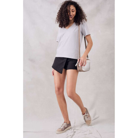 Remera Algodon Lavado Celeste Jean