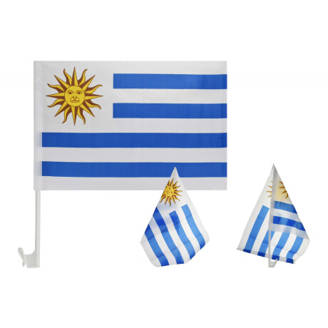Bandera para autos Uruguay, Bandera para autos Uruguay,
