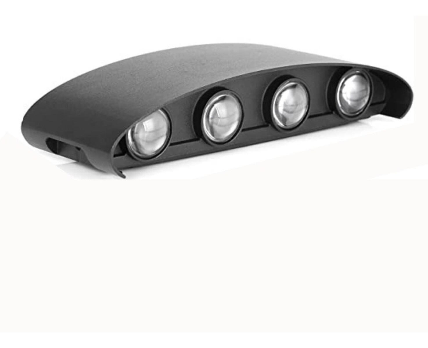 Aplique Bidireccional Exterior Jardín Led Integrado 8x2w - Negro 