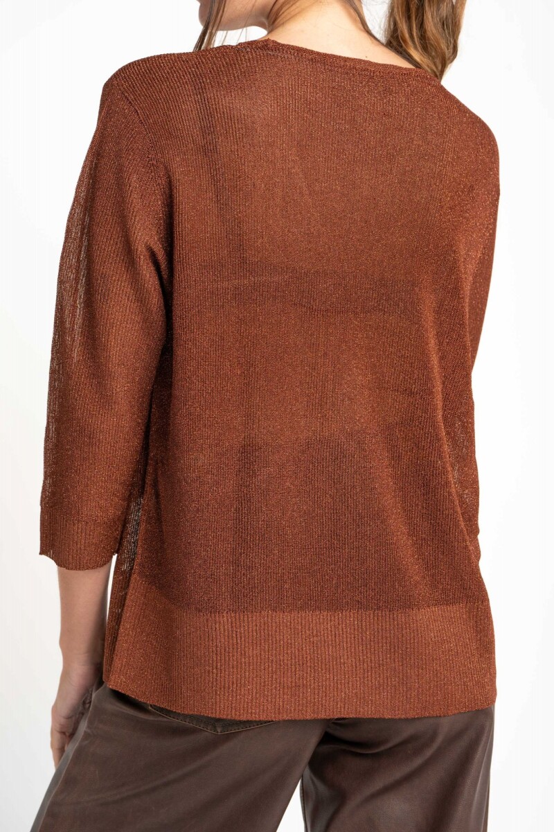 Sweater Lurex Marrón