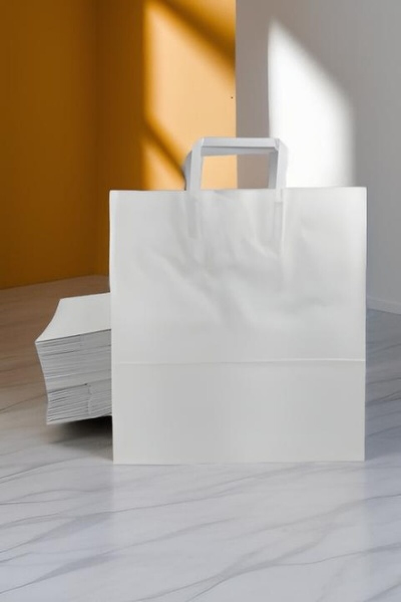 Pack x 50 - bolsa lisa 30x12x32 cm. - BLANCO 