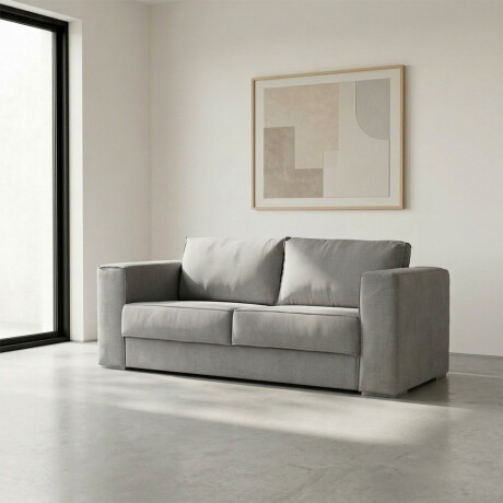 Sofá Olimpus - Microfibra - 3 cuerpos Kruger 06-155 (Ceniza)