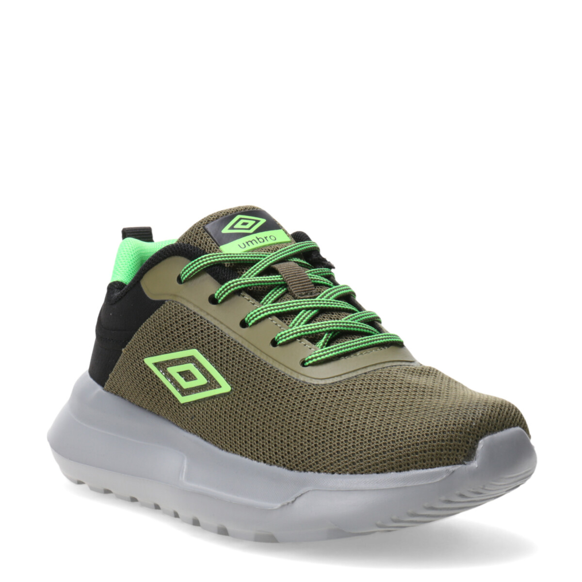 Championes Infantiles Umbro Basam Junior - Verde - Negro 