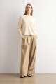 Sweater clásico beige melange