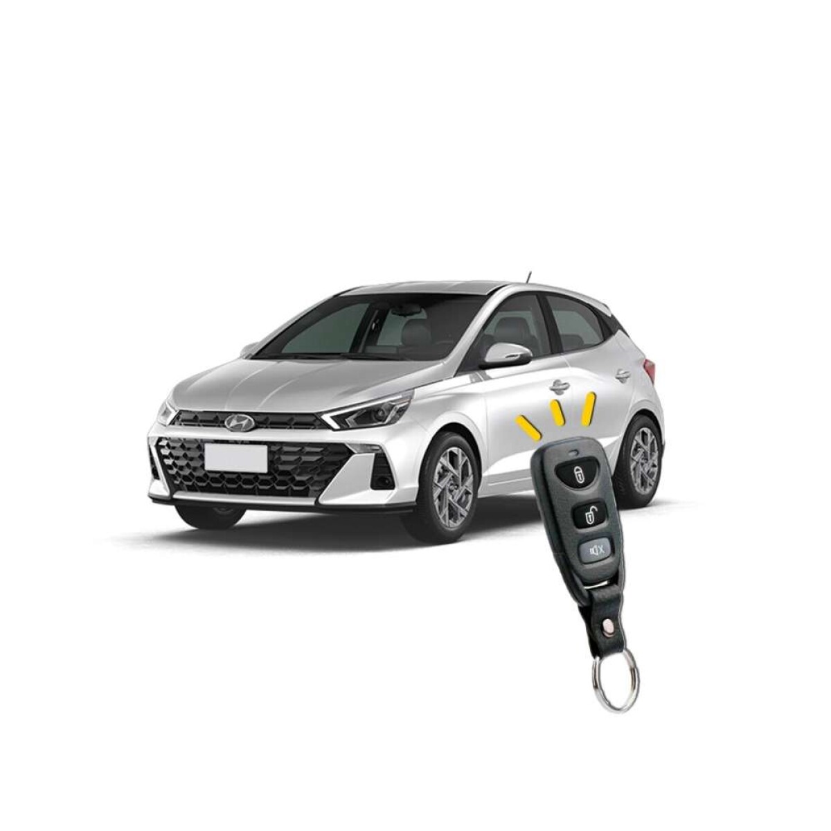 Alarma Deluxe Hyundai - 2 Transmisores De 370 Mhz 