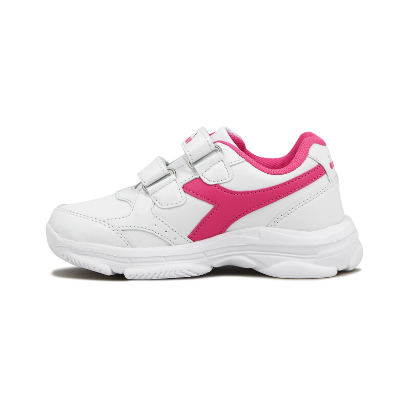 Diadora Champion Easy Run Wimbledon Kids C/Velcro Blanco-Fucsia