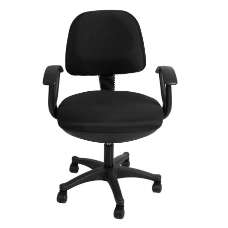 SILLA DE OFICINA TELA-Y-POLIPROPILENO NEGRO CLASSIC