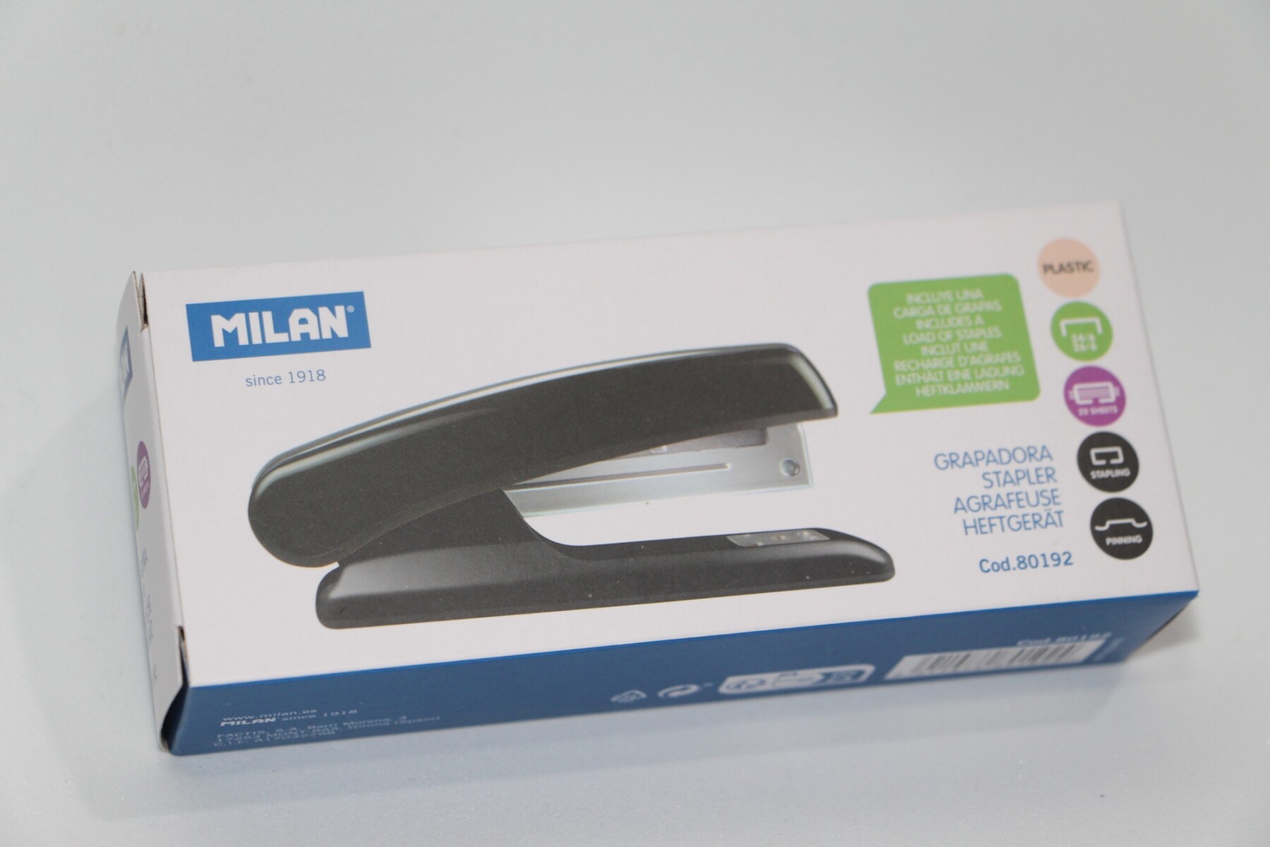 MAQUINA ABROCHADORA MILAN MODELO 80192 