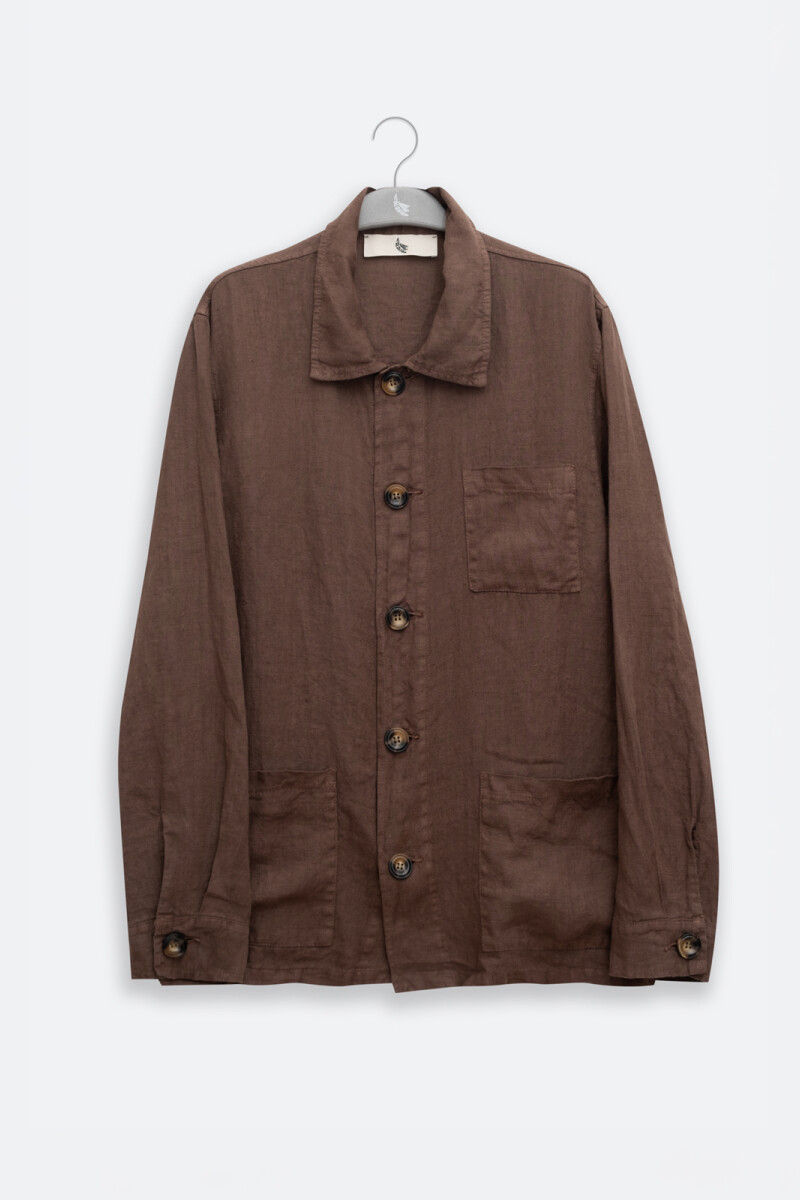 PREMIUM LINEN JACKET Moccha