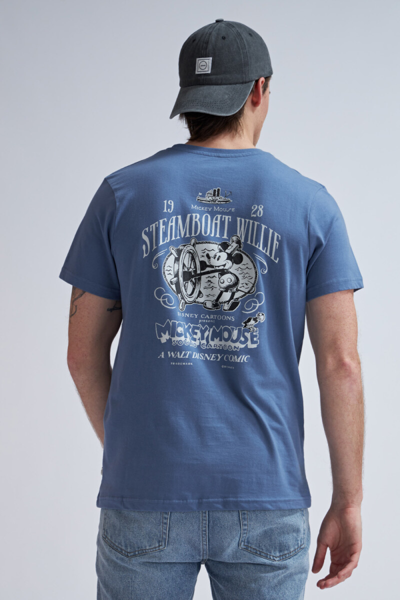 Camiseta manga corta -Mickey Azul Piedra