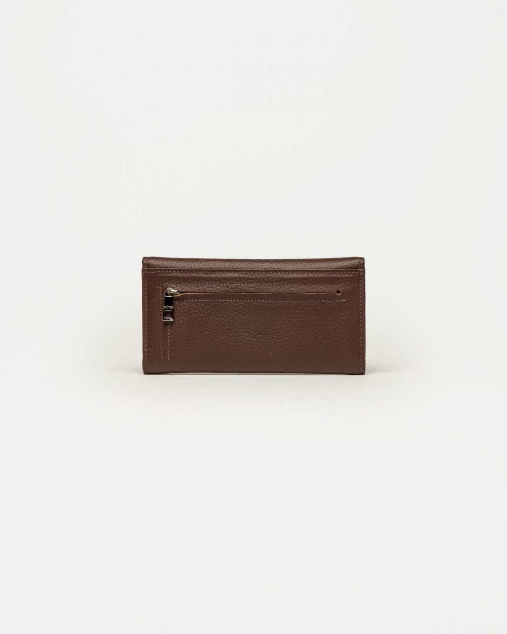 Billetera Marga en cuero graneado Marron