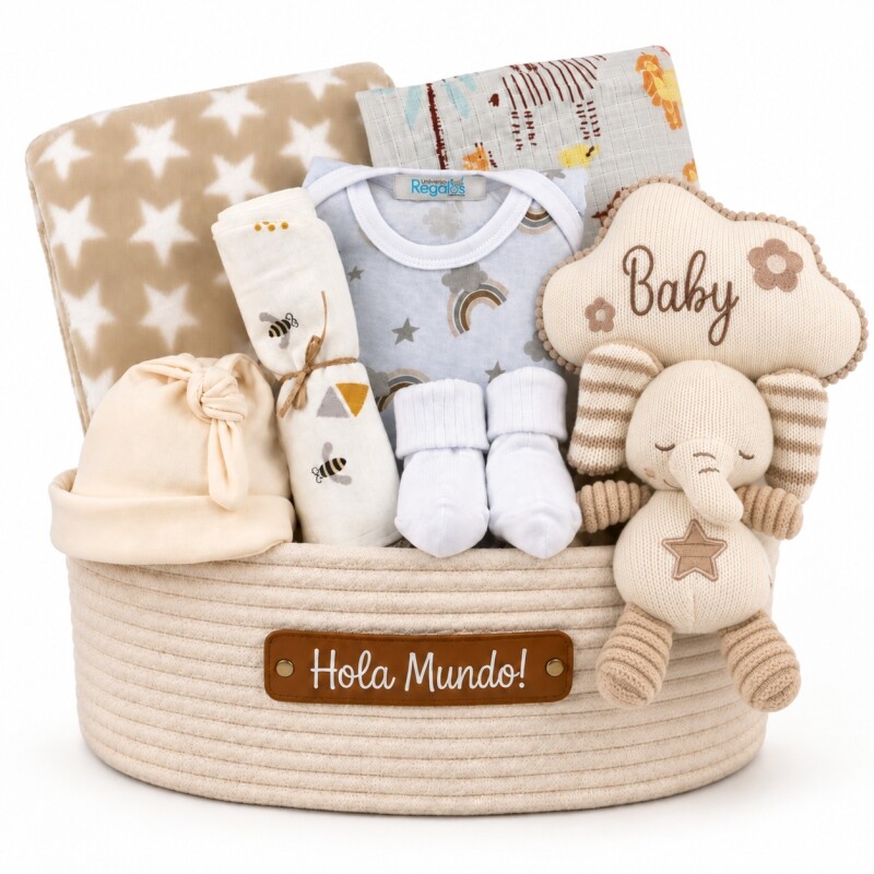 Canasta Nacimiento Welcome Baby – Unisex Canasta Nacimiento Welcome Baby – Unisex