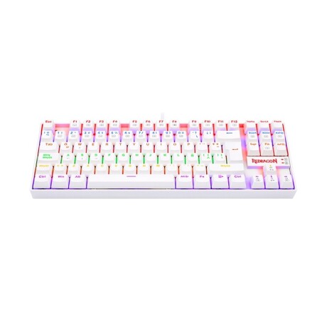 Teclado Gamer Redragon Kumara Rainbow White Switch Red Teclado Gamer Redragon Kumara Rainbow White Switch Red