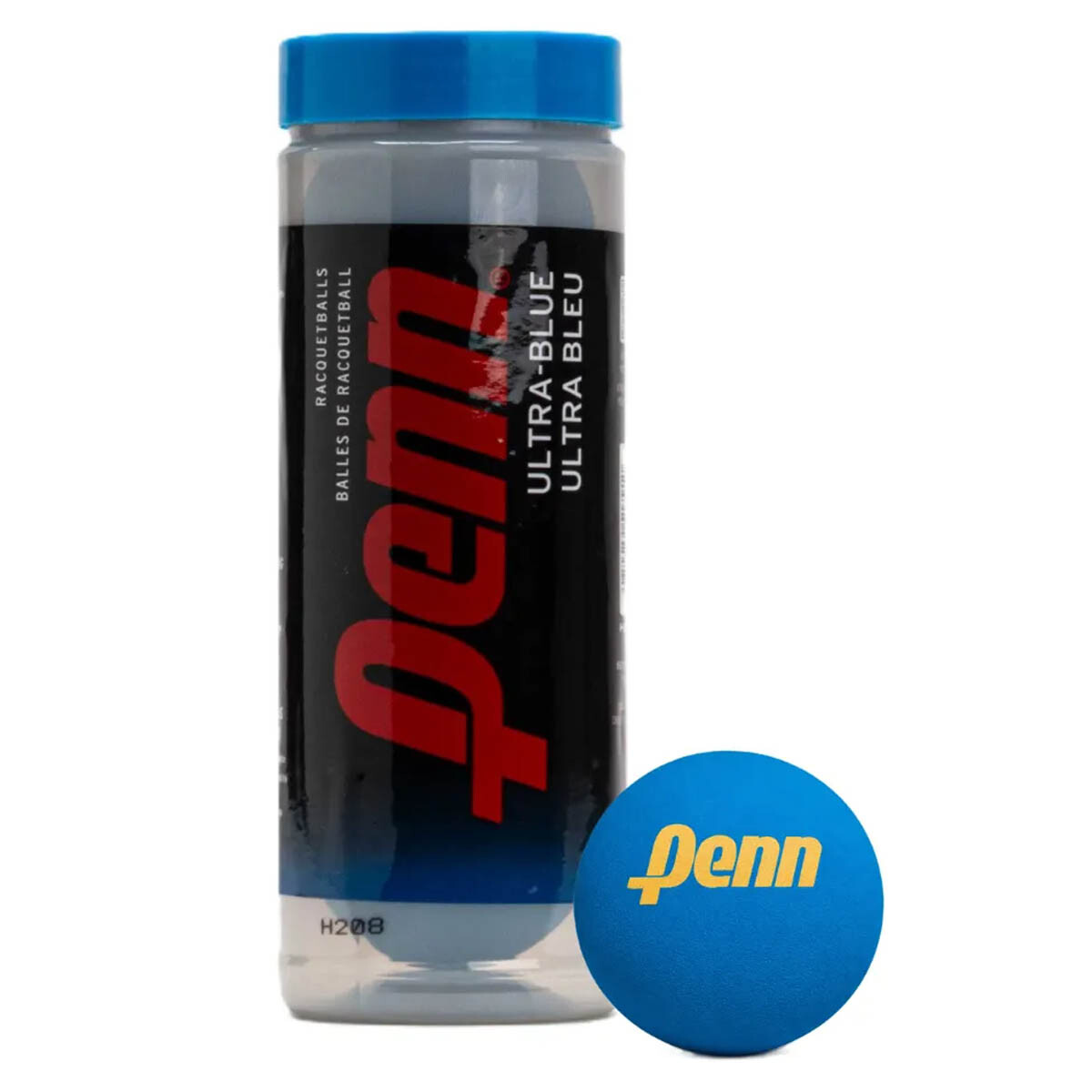 Set Tubo Penn X3 Pelotas P/ Frontón Y Paleta Colores - Azul 2 